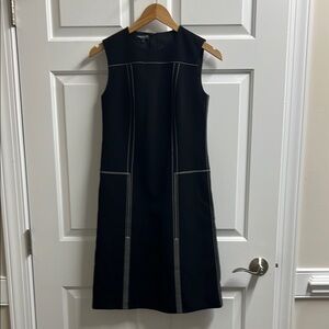 Lafayette 148 New York Women’s Black and White Sleeveless Dress